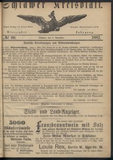 Kreisblatt des Schlawer Kreises 1882 No 88