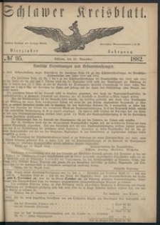 Kreisblatt des Schlawer Kreises 1882 No 95