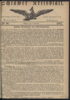 Kreisblatt des Schlawer Kreises 1882 No 98