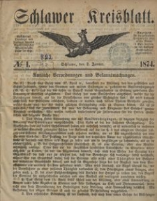 Kreisblatt des Schlawer Kreises 1874
