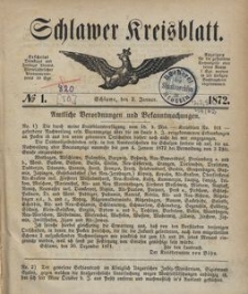 Kreisblatt des Schlawer Kreises 1872