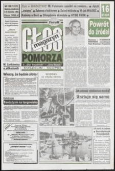 Głos Pomorza, 1992, sierpień, nr 185