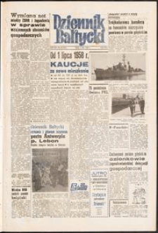 Dziennik Bałtycki, 1958, nr 155