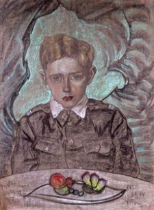 Portret Jerzego Komorowskiego w wieku 11 lat