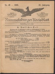 Rummelsburger Kreisblatt 1903 No 49