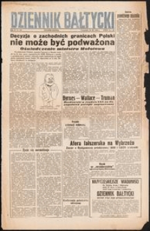 Dziennik Bałtycki, 1946, nr 258