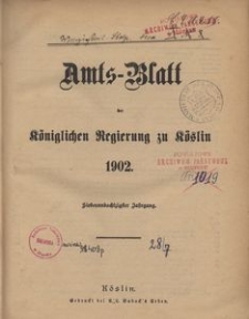 Amts-Blatt der K&ouml;niglichen Regierung zu C&ouml;slin 1902