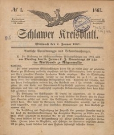 Kreisblatt des Schlawer Kreises 1867