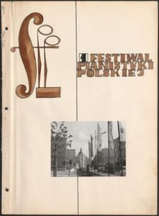 Kronika : 1 Festiwal Pianistyki Polskiej
