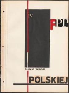 Kronika : 4 Festiwal Pianistyki Polskiej