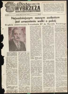 Na Straży Wybrzeża : gazeta marynarki wojennej, 1951, nr 1
