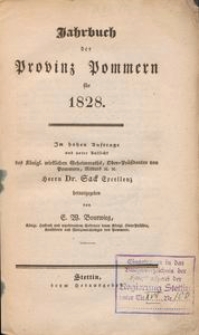 Jahrbuch der Provinz Pommern für 1828