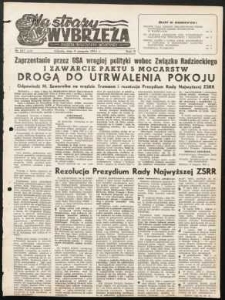 Na Straży Wybrzeża : gazeta marynarki wojennej, 1951, nr 187