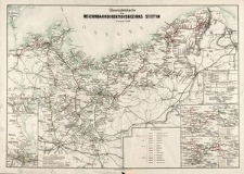 &Uuml;bersichtskarte des Reichsbahdirektionsbezirks Stettin. Zustand 1928