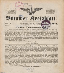 Bütower Kreisblatt 1858