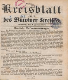 B&uuml;tower Kreisblatt 1856