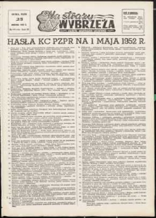 Na Straży Wybrzeża : gazeta marynarki wojennej, 1952, nr 98