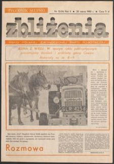 Zbliżenia : tygodnik społeczno-polityczny, 1980, nr 12