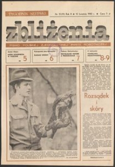 Zbliżenia : tygodnik społeczno-polityczny, 1980, nr 15