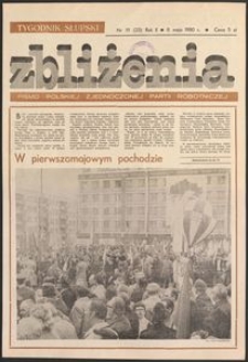 Zbliżenia : tygodnik społeczno-polityczny, 1980, nr 19