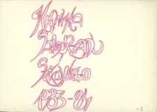 Kronika : Samorządu Szkolnego [1983-1984]