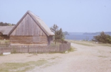 Fragment zabudowy zabytkowej Kaszubskiego Parku Etnograficznego - Wdzydze KPE