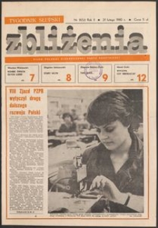 Zbliżenia : tygodnik społeczno-polityczny, 1980, nr 8