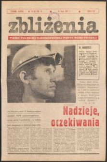Zbliżenia : tygodnik społeczno-polityczny, 1981, nr 29