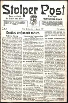 Stolper Post. Tageszeitung für Stadt und Land Nr. 11/1927