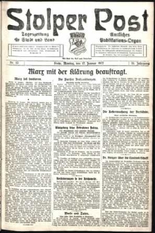 Stolper Post. Tageszeitung für Stadt und Land Nr. 13/1927
