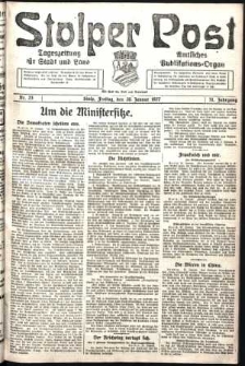 Stolper Post. Tageszeitung f&uuml;r Stadt und Land Nr. 23/1927