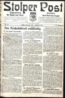 Stolper Post. Tageszeitung für Stadt und Land Nr. 26/1927