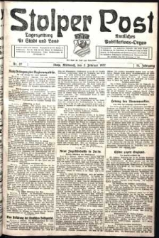 Stolper Post. Tageszeitung für Stadt und Land Nr. 27/1927