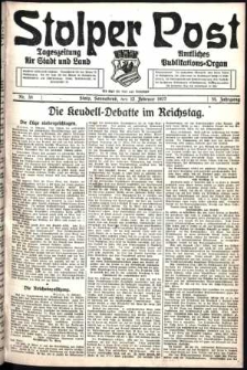 Stolper Post. Tageszeitung für Stadt und Land Nr. 36/1927