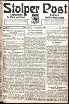 Stolper Post. Tageszeitung für Stadt und Land Nr. 41/1927