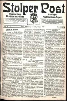 Stolper Post. Tageszeitung für Stadt und Land Nr. 45/1927