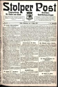 Stolper Post. Tageszeitung für Stadt und Land Nr. 51/1927