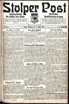 Stolper Post. Tageszeitung für Stadt und Land Nr. 55/1927