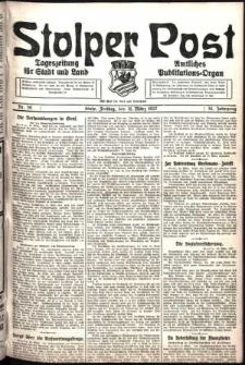 Stolper Post. Tageszeitung f&uuml;r Stadt und Land Nr. 59/1927