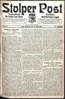 Stolper Post. Tageszeitung für Stadt und Land Nr. 69/1927