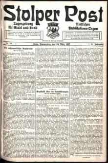 Stolper Post. Tageszeitung für Stadt und Land Nr. 70/1927