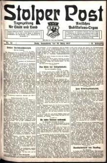 Stolper Post. Tageszeitung für Stadt und Land Nr. 72/1927
