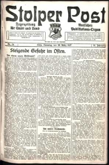 Stolper Post. Tageszeitung für Stadt und Land Nr. 74/1927