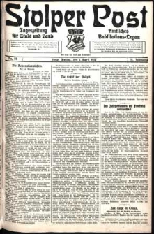 Stolper Post. Tageszeitung f&uuml;r Stadt und Land Nr. 77/1927