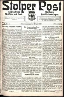 Stolper Post. Tageszeitung für Stadt und Land Nr. 78/1927