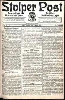 Stolper Post. Tageszeitung für Stadt und Land Nr. 79/1927