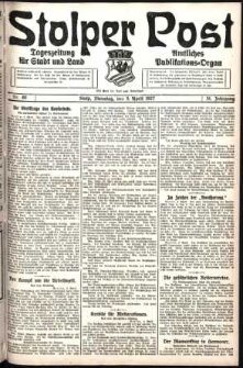 Stolper Post. Tageszeitung für Stadt und Land Nr. 80/1927