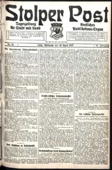 Stolper Post. Tageszeitung für Stadt und Land Nr. 91/1927
