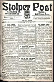 Stolper Post. Tageszeitung für Stadt und Land Nr. 93/1927