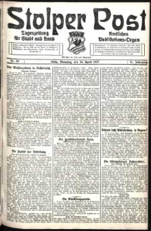 Stolper Post. Tageszeitung für Stadt und Land Nr. 96/1927